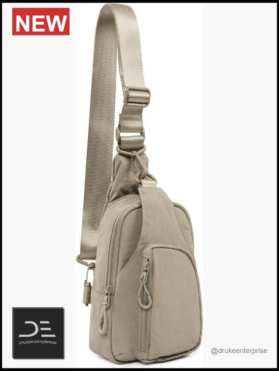 Sling Bag Adjustable Straps Crossbody Lightweight Backpack Travel Hiking